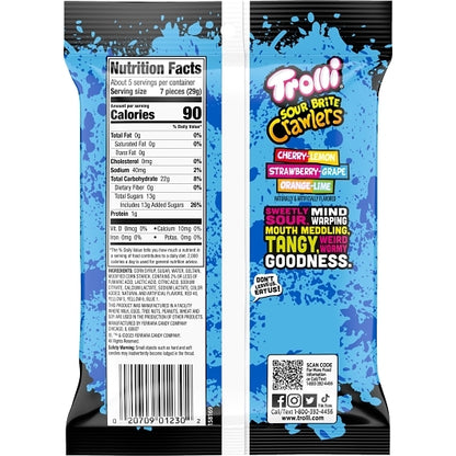 Trolli Sour Brite Crawlers Gummy Candy, 12 x 5 oz Case - DOT product image 8