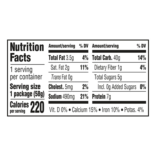 Kraft Original Easy Macaroni Entree, 10 x 58 GR Case - DOT product image 6