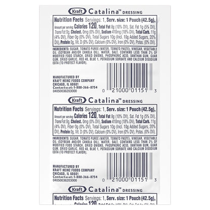 Kraft Portion Control Catalina Dressing Single Serve, 60 x 42.5 GR Case - DOT product image 7