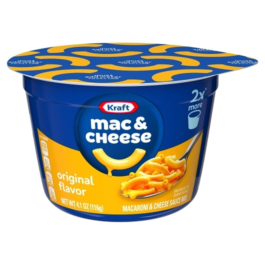 Kraft Original Easy Macaroni & Cheese, 8 x 116 GR Case - Pantry Ingredients