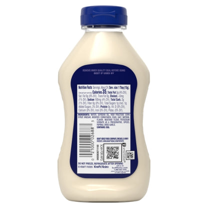 Miracle Whip Squeeze Mayonnaise Bottle, 12 x 12 fl oz Case - DOT product image 7