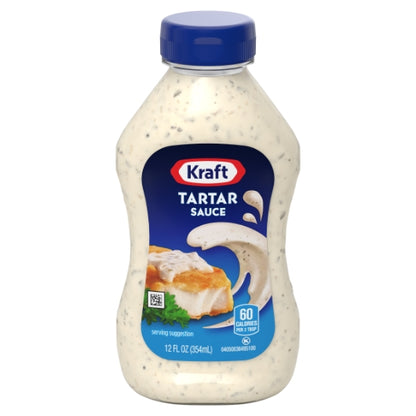 Kraft Tartar Sauce Bottle, 12 x 354 ML Case - Condiments & Sauces