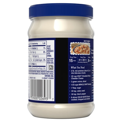 Kraft Original Mayonnaise Salad Mayonnaise Jar, 12 x 15 fl oz Case - DOT product image 6