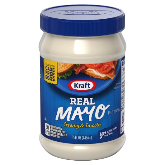 Kraft Mayonnaise Jar, 12 x 15 fl oz Case - Condiments & Sauces