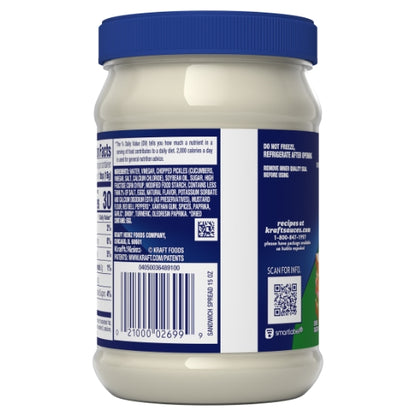 Kraft Spoonable Sandwich Spread Mayonnaise Jar, 12 x 443 ML Case - DOT product image 6