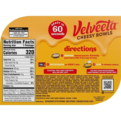 Velveeta Cheesy Skillets Dinner Chicken Alfredo, 6 x 9 oz Case - Alternate product angle or state