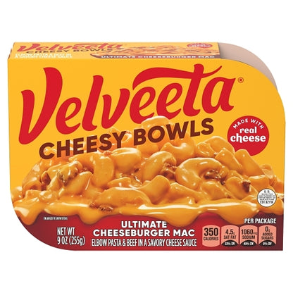 Velveeta Cheesy Ultimate Cheeseburger Skillet Dinner, 6 x 255 GR Case - Front/center packaged product image