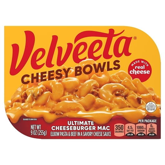 Velveeta Cheesy Ultimate Cheeseburger Skillet Dinner, 6 x 255 GR Case - Front/center packaged product image