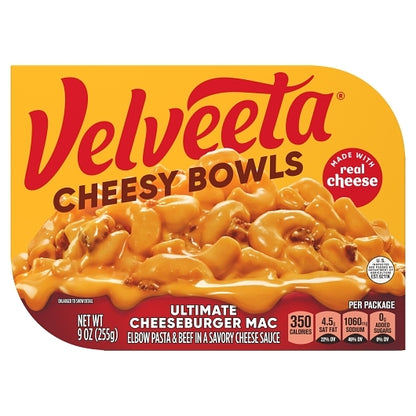 Velveeta Cheesy Ultimate Cheeseburger Skillet Dinner, 6 x 255 GR Case - Front/center packaged product image