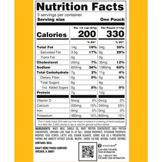 Velveeta PROCESSED CHEESE SAUCE POUCH, 8 x 12 oz Case - Alternate product angle or state