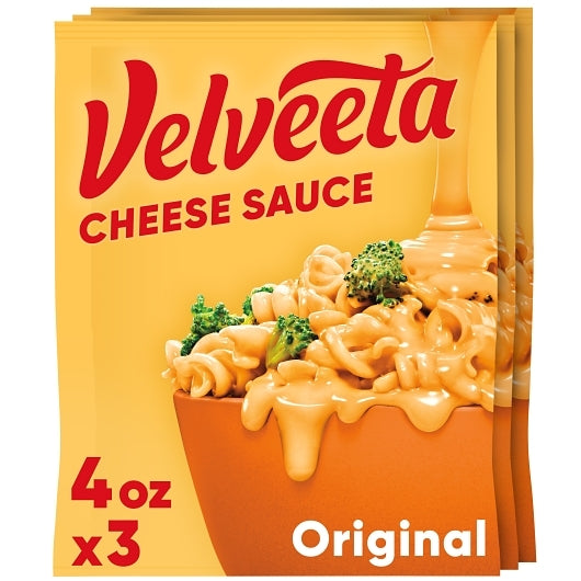 Velveeta Processed Cheese Sauce Pouch, 8 x 340 GR Case - Condiments & Sauces