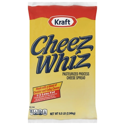Cheez Whiz Processed Pouch Cheeze Whiz Spread, 6 x 2.94 KG Case - DOT product image 3