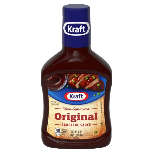 Kraft Original Bbq Sauce Bottle, 12 x 1.125 lb Case - Condiments & Sauces