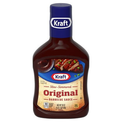 Kraft Original Bbq Sauce Bottle, 12 x 1.125 lb Case - Condiments & Sauces