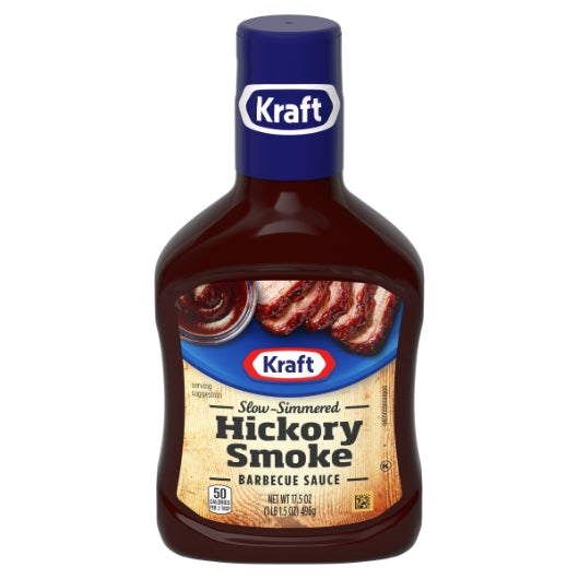 Kraft Hickory Bbq Sauce Bottle, 12 x 17.5 oz Case - Condiments & Sauces