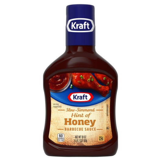 Kraft Sweet Honey Bbq Sauce Bottle, 12 x 1.125 lb Case - DOT product image 2