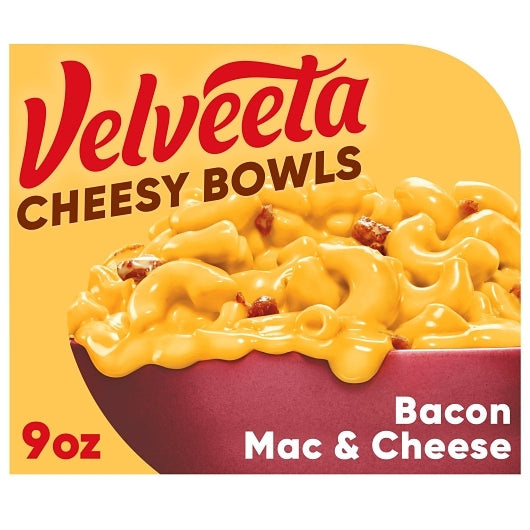 Velveeta Macaroni & Cheese Bacon Bowl, 6 x 9 oz Case - Plates Bowls