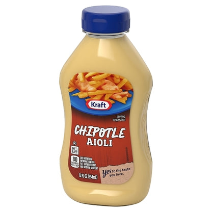 Kraft Chipotle Mayonnaise Aioli Bottle, 8 x 12 fl oz Case - DOT product image 4