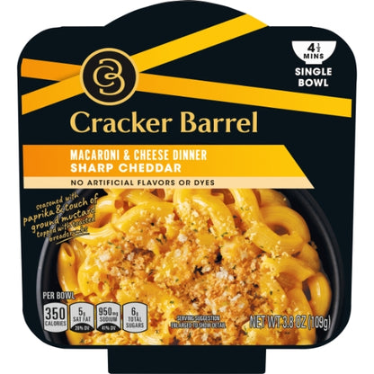 Cracker Barrel Deluxe Liquid Dinner Sharp Cheddar, 6 x 109 GR Case - Pantry Ingredients