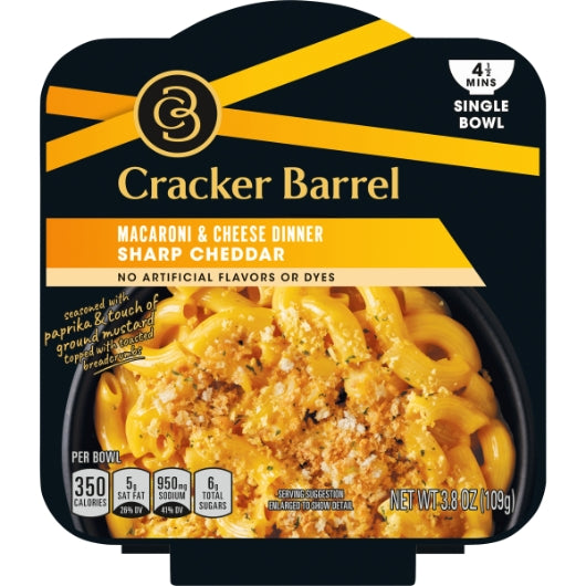 Cracker Barrel Deluxe Liquid Dinner Sharp Cheddar, 6 x 109 GR Case - DOT product image 2