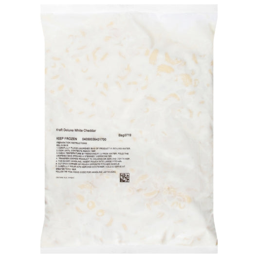 Kraft Deluxe White Cheddar Macaroni & Cheese, 4 x 4 lb Case - Prepared Foods