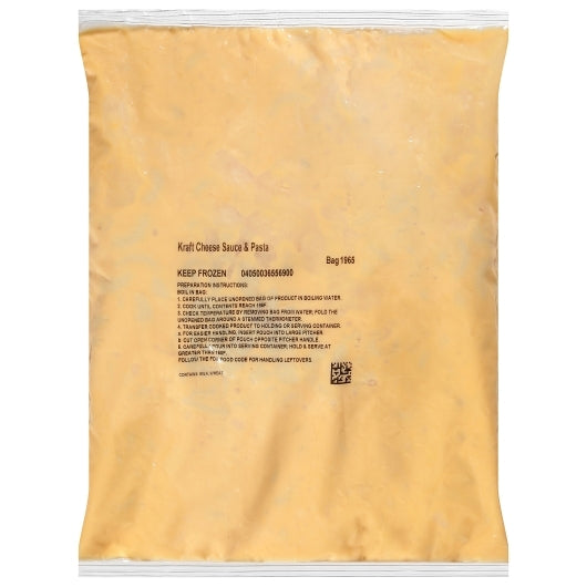 Kraft Deluxe Original Cheddar Macaroni & Cheese Bag, 4 x 4 lb Case - Prepared Foods