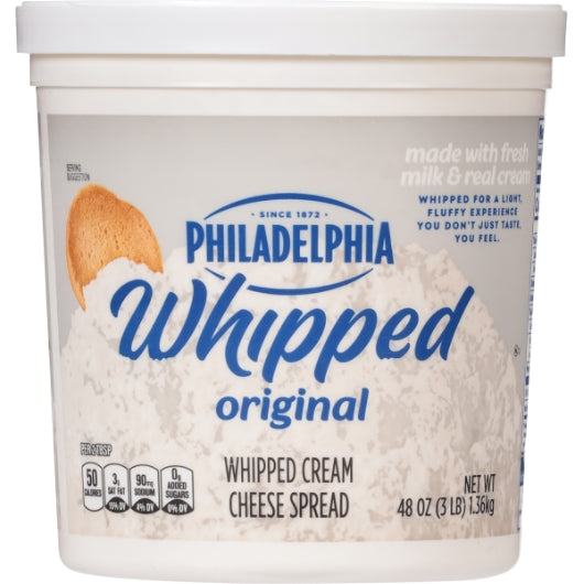 Philadelphia Whipped Cream Cheese Spread, 6 x 3 lb Case - Cheese & Dairy - image 2