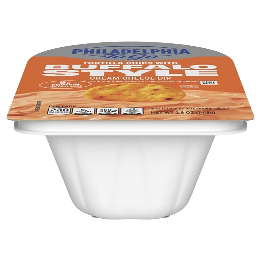 Philadelphia Tortilla Chips with Buffalo-Style Cream Cheese Dip, 10 x 2.6 oz Case - Snacks - image 2