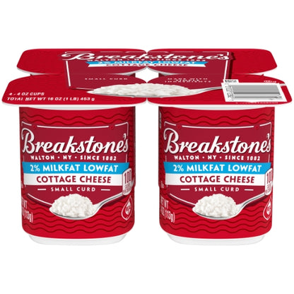 Breakstone's 2% Small Cottage, 8 x 4 oz Case - Cheese & Dairy