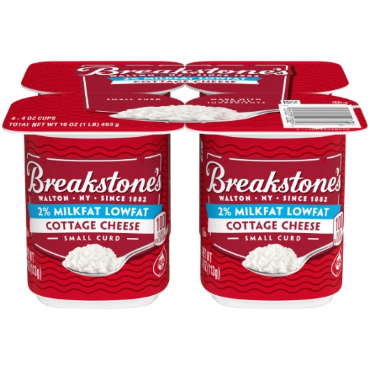Breakstone's 2% Small Cottage, 8 x 4 oz Case - Cheese & Dairy
