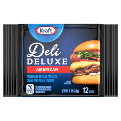 Kraft Deli Deluxe American Cheese, 12 x 226 GR Case - DOT product image 2