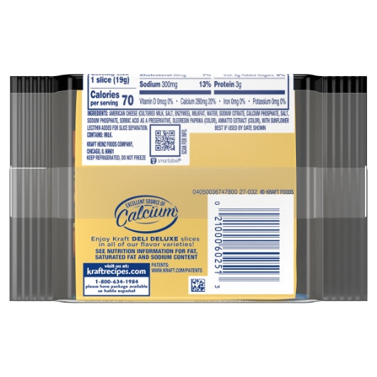 Kraft Deli Deluxe American Cheese, 12 x 226 GR Case - DOT product image 5