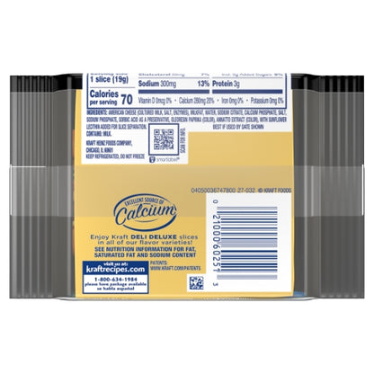 Kraft Deli Deluxe American Cheese, 12 x 226 GR Case - DOT product image 5