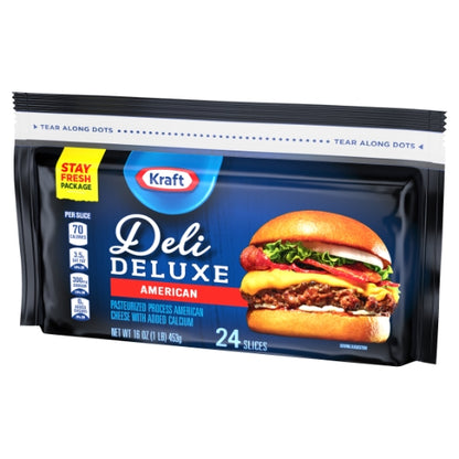 Kraft Deluxe Deli American Cheese, 12 x 1 lb Case - DOT product image 4