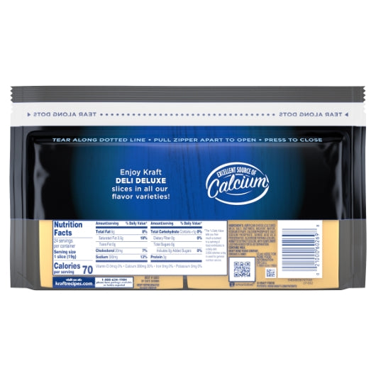 Kraft Deluxe Deli American Cheese, 12 x 1 lb Case - DOT product image 5