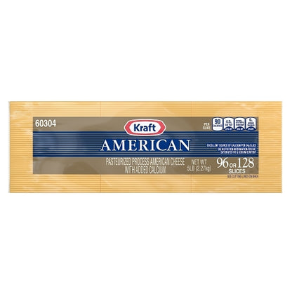 Kraft American Cheese, 96/128 Ribbon Slices, 4 x 5 lb Case - DOT product image 3