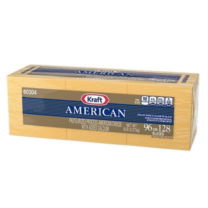 Kraft American Cheese, 96/128 Ribbon Slices, 4 x 5 lb Case - DOT product image 6