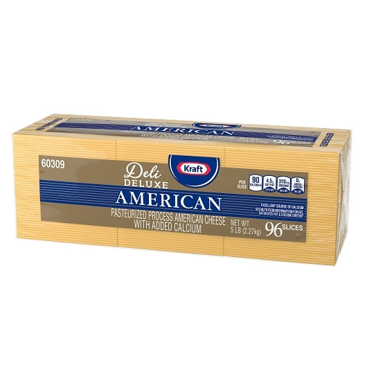 Kraft Regular American Cheese, 96 Slices, 4 x 5 lb Case - DOT product image 6
