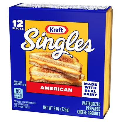 Kraft Individually Wrapped American Cheese Slices, 12 x 226 GR Case - DOT product image 3