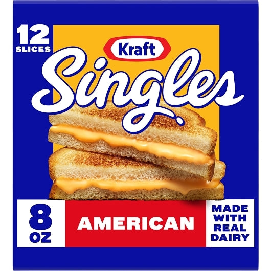 Kraft Individually Wrapped American Cheese Slices, 12 x 226 GR Case - GS1 mobile-ready hero image