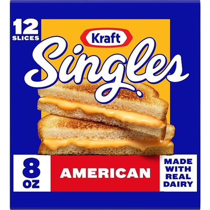 Kraft Individually Wrapped American Cheese Slices, 12 x 226 GR Case - GS1 mobile-ready hero image