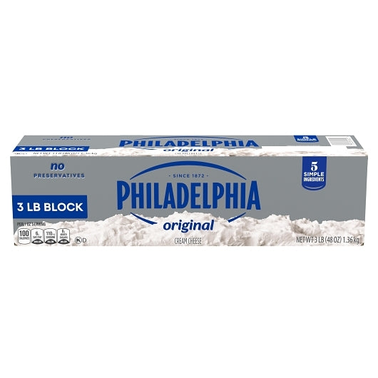Philadelphia Soft Cream Cheese, 6 x 48 oz Case - Cheese & Dairy