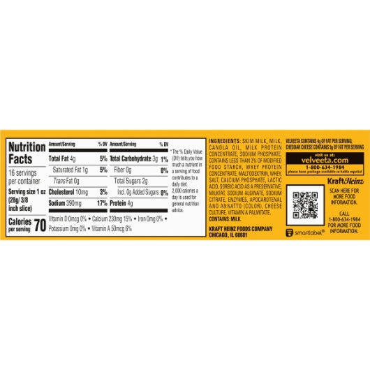 Velveeta Cheese, 12 x 453 GR Case - DOT product image 5