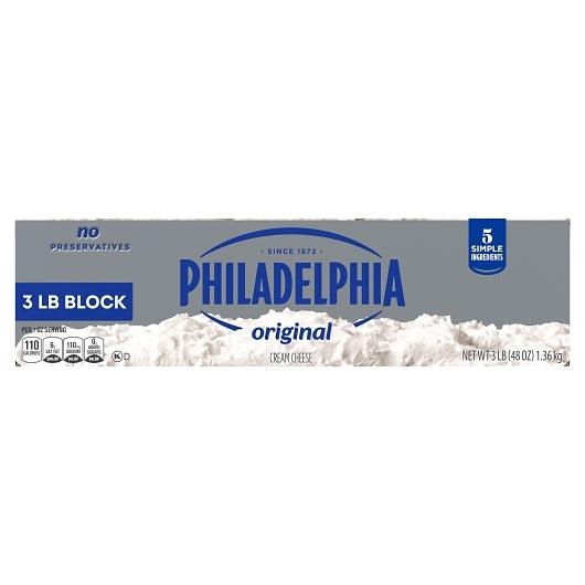 Philadelphia Firm Cream Cheese, 6 x 3 lb Case - DOT product image 3