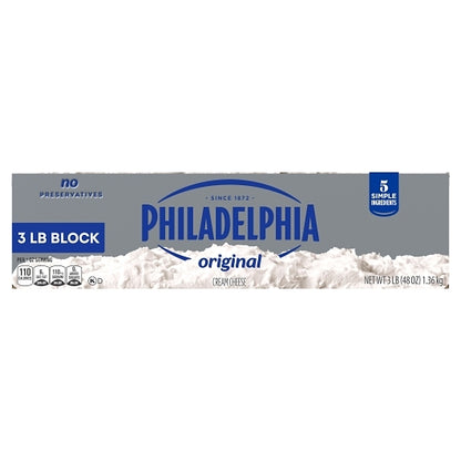 Philadelphia Firm Cream Cheese, 6 x 3 lb Case - DOT product image 3