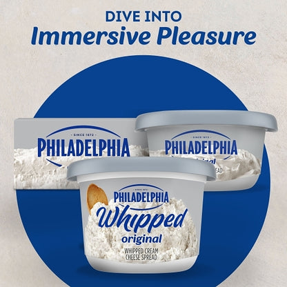 Philadelphia Whipped Original Cream Cheese, 12 x 226 GR Case - Alternate product angle or state