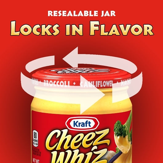 Kraft Plain Cheese Whiz, 12 x 425 GR Case - DOT product image 7
