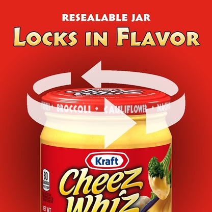 Kraft Plain Cheese Whiz, 12 x 425 GR Case - DOT product image 7