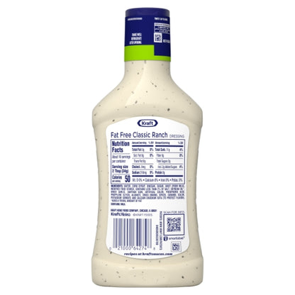 Kraft Fat Free Ranch Dressing Bottle, 6 x 16 fl oz Case - DOT product image 5