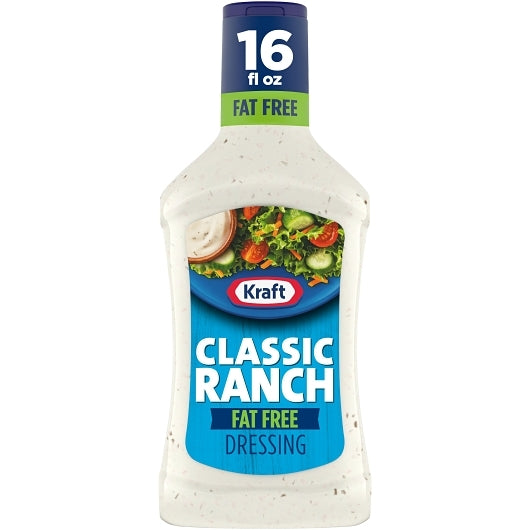 Kraft Fat Free Ranch Dressing Bottle, 6 x 16 fl oz Case - DOT product image 3
